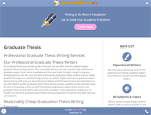 Tablet Screenshot of graduatethesis.org